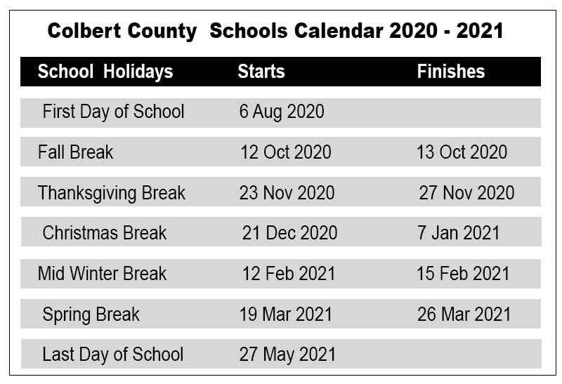 columbus city schools calendar 2020 2021